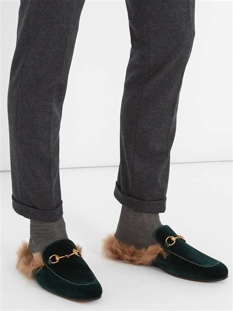 used gucci fur loafers|gucci fur loafers men.